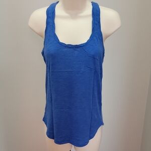 Victorias Secret Twisted Hem Racerback Tank Top - Blue Sz XS